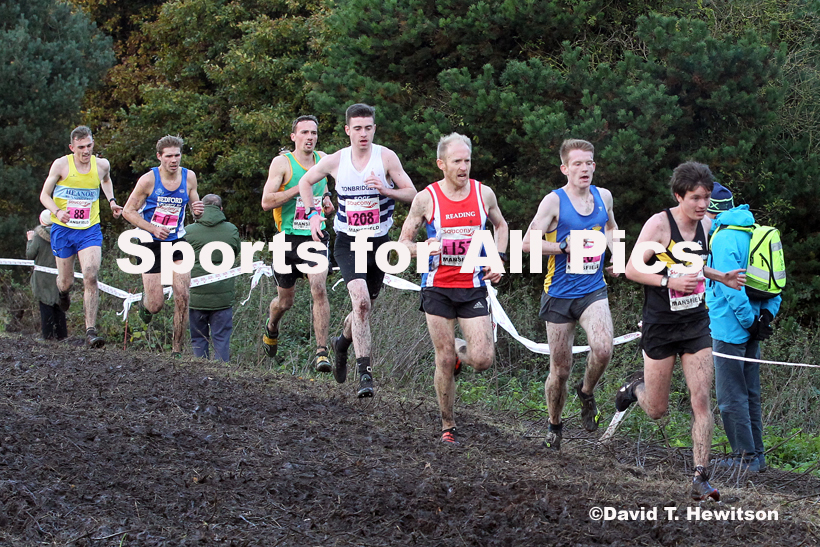 Senior men, National Cross Country Relay Champs., Berry Hill Park, Mansfield.  Photo: David T. Hewitson/Sports for All Pics